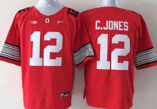 Buckeyes #12 Cardale Jones Red Stitched Youth NCAA Jersey